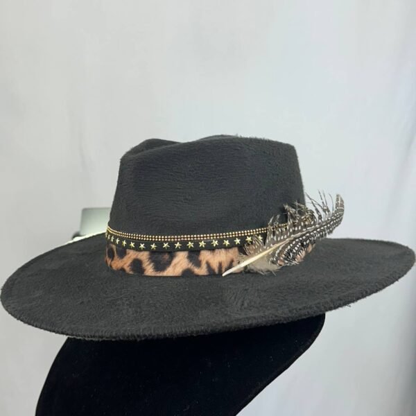 Sombrero bruss, color negro decor - Image 2