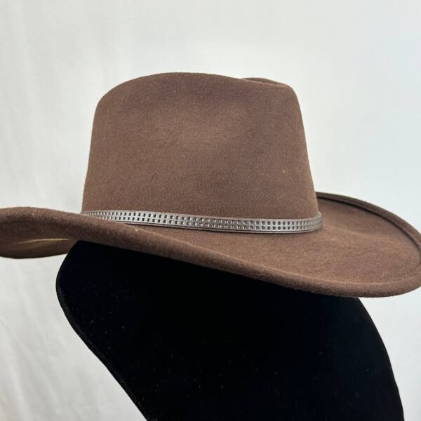 Sombrero Dexo, Color café estilo borsalino - Image 2