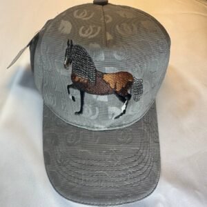Gorra Griss en dril, color gris, bordada