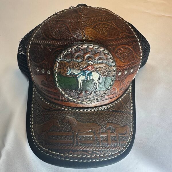 Gorra de niño Mexican, en cuero