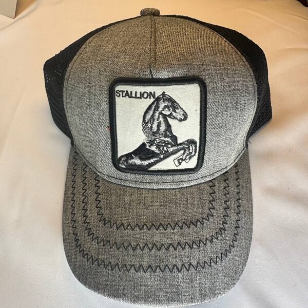 Gorra Salto en maya, color gris, bordada