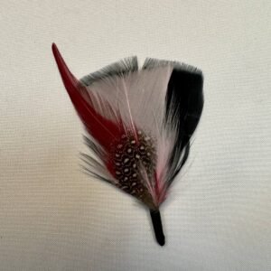 Adorno de Plumas "Gala Escarlata"