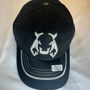 Gorra seu color negra con blanco