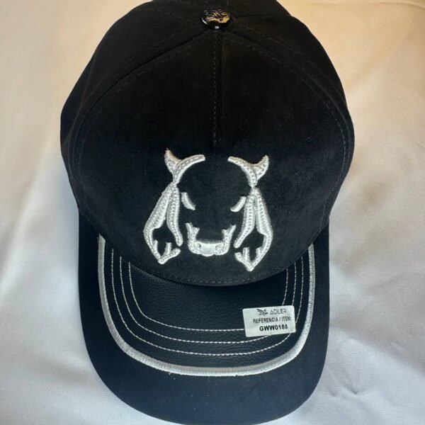 Gorra seu color negra con blanco